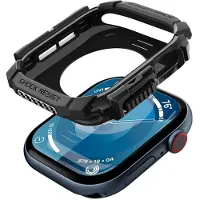 Spigen Coque Rugged Armor Apple Watch 10 / 11 - 46 mm - Matte Black