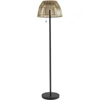 LUCANDE Luminaire Extérieur , Eligio, dimmable, Bois, Terrasse, Bambou, Bohême