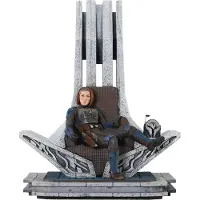 Gentle Giant Star Wars : The Mandalorian - Collection Premier - Statue à l'échelle 1/7 - Bo-Katan Kryze sur son trône - 35 cm