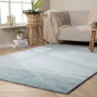 NATURL. Tapis lavable - Clean Bleu Clair | 140x200 cm | Rectangulaire | Pile courte
