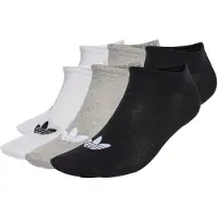 Adidas Originals Chaussettes 'Liner 6 Pairs' gris chiné / noir / blanc