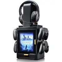 Numskull - Meuble De Rangement Lumineux Inspiré De Hogwarts Legacy Pour Gamer Pour 4 Manettes - 10 Jeux - 1 Casque