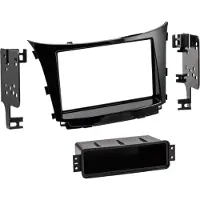ACV Cadre d'autoradio Hyundai 2 DIN noir brillant
