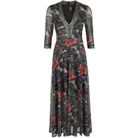 Jawbreaker Robe longue Rockabilly de - Robe Longue Night Meadow - XS - XXL - pour Femme - multicolore - Taille M