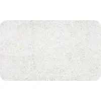 Spirella Highland Tapis de Bain 100 % Polyester et Microfibre Blanc 70 x 120 cm