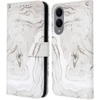 IMoshion Étui de télephone portefeuille Design pour Samsung Galaxy S25 Edge - Sandy Marble