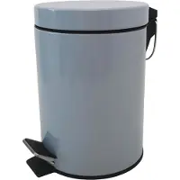 MSV – Seau pour toilettes/pour nettoyage – gris – 3 litres – 17 x 25 cm