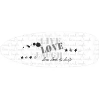 MSV Housse de planche à repasser "Love" 150 x 60 cm