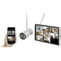 Sygonix SY-5046554 Kit caméra de surveillance sans fil 8 canaux avec 1 caméra 1920 x 1080 pixels 2.4 GHz