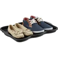 Relaxdays Plateau égouttoir chaussures (50 x 50 cm)