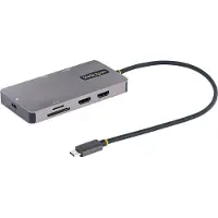 StarTech.com 4k 60hz Dual Docking Station 100w Argenté