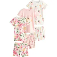 Next Pyjama orange / rose / rose / blanc cassé