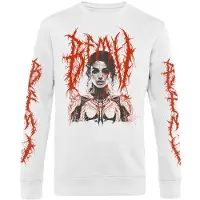 Bullet For My Valentine T-shirt manches longues de - Robotic Woman - S - XXL - pour Homme - blanc - Taille S