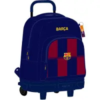 Safta Fc Barcelona Home Kit 25/26 Wheeled Backpack 45 Cm Bleu