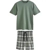 Next Pyjama court beige / olive / noir