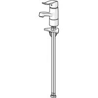 Hansa HANSACARE Mitigeur de lavabo, saillie 133 mm, chromé