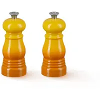 Le Creuset jaune foncé, Moulin à poivre + moulin à sel, Jaune