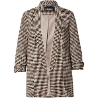 Pieces Blazer 'PCBosella' marron / noir / blanc cassé