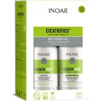 INOAR CicatriFios ensemble pour cheveux abîmés et fragiles 2x250 ml