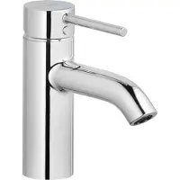 Kludi BOZZ Mitigeur monocommandé pour lavabo, hauteur de bec 75mm, garniture d'écoulement PUSH-OPEN, 382660576