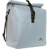 Polydaun Sacoche vélo Greenlands Waterproof - Sacoche vélo étanche - Fermeture à enroulement - Gris - 23 litres
