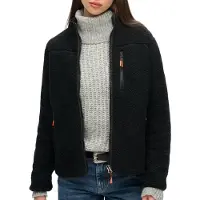 Superdry Outdoor Fleece Full Zip Sweatshirt Noir S Femme