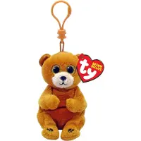 TY Beanie Babies Bellies Clip Duncan Bear, 10cm