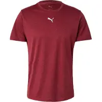 Puma Hommes, T-shirt de sport, M TAD ESSENTIALS HEATHER CAT Tee (CF petit chat) (XXL), Rouge, XXL