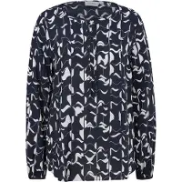 Comma casual identity Chemisier bleu marine / blanc