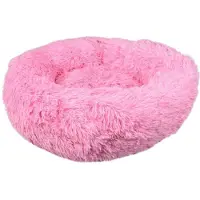 Flamingo Lit pour chien , rond, couleur rose flamant