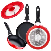 San Ignacio 16x20x24 Cm Pk2360 Frying Pans Set 3 Units Argenté