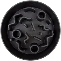 District 70 Gamelle Anti-glouton en Bambou pour Chien - Dark Grey - 21cm