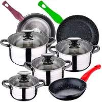 San Ignacio Dina 18/22/26 Cm Pk3699 Cookware Set With Set Pans 8 Pieces Argenté