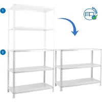 Simon Rack Étagère Métallique Comfort 5/400 1800x900x400 Mm