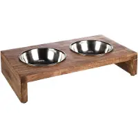 Flamingo Kato Double Bowl Marron