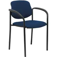 Nowy Styl Styl Faux Leather With Arms Office Fixed Chair Bleu