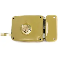 Lince 5125a Overlapping Lock Right 80 Mm Doré