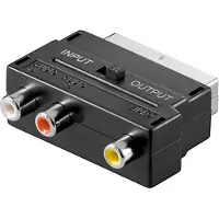 Pro Péritel vers (Commutateur vidéo), Adaptateur audio, Noir