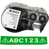 Brady M4C-1000-595-GN-WT ruban vinyle 25,4 mm x 7,62 m (d'origine) - blanc sur vert