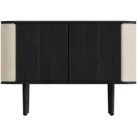 UMAGE Treasures Armoire à 2 Portes Black Oak | White Sands