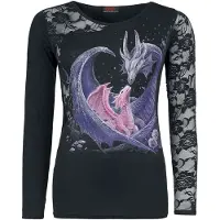 Spiral T-shirt manches longues Gothic de - Maternal Instincts - S - XXL - pour Femme - noir - Taille L