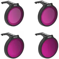 Sunnylife Set Of Four Filters For Dji Neo Nd8+nd16+nd32+nd64 Noir