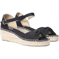 Toni pons Bilma-l Esparto Wedge Sandals Noir EU 44 Femme