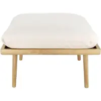 UMAGE Lounge Around Shuffle Table Basse et Pouffe Oak | White Sands