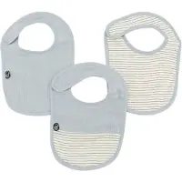 DOMIVA Ensemble de bavoirs Domiva en coton bleu de 3 pièces pour enfants