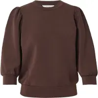 Selected Manches Bouffantes Sweat-shirt Femme Marron L
