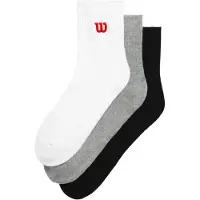 Wilson Quarter Top Socks 3 Units Multicolore EU 43-46