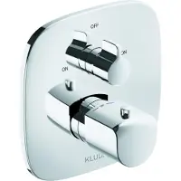 Kludi Kit de montage encastré pour mitigeur thermostatique AMEO avec vanne d'arrêt et vanne de dérivation