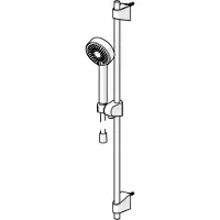 Hansa Hansabasicjet Set de douche mural, longueur 764 mm, technique anti-calcaire, débit éco, 3 je (3 Types de jets, 15 l/min)