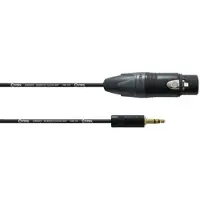 Cordial CPM 3 FW-BAL - Sym. Câble de connexion Jack 3,5mm Jack NEUTRIK (3 m, Câble AUX, Câbles XLR)